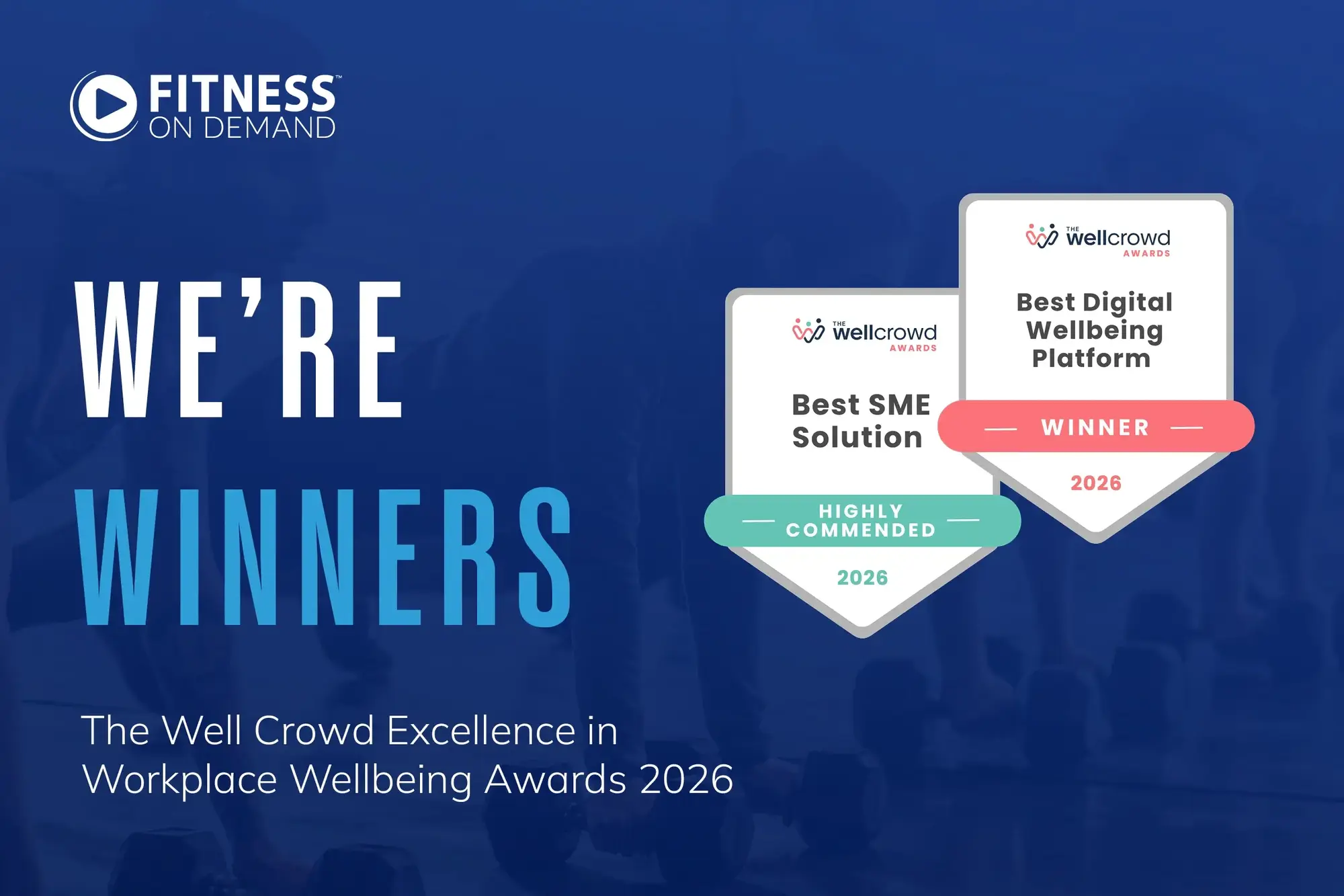 Winner of "Best Digital Wellbeing Platform" The Well Crowd Awards
