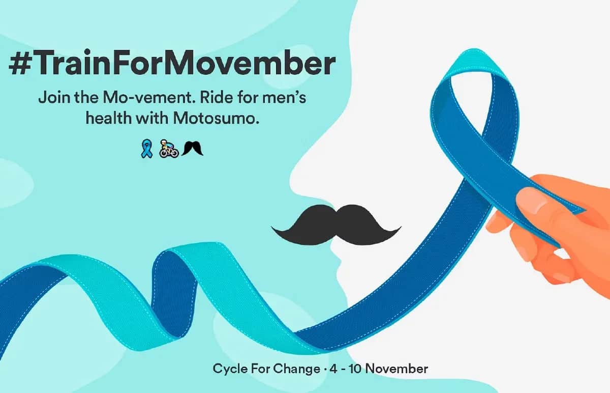 Fitness On Demand joins Motosumo as Donation partner for #TrainForMovember. Ride for men's health with Motosumo and Fitness On Demand.